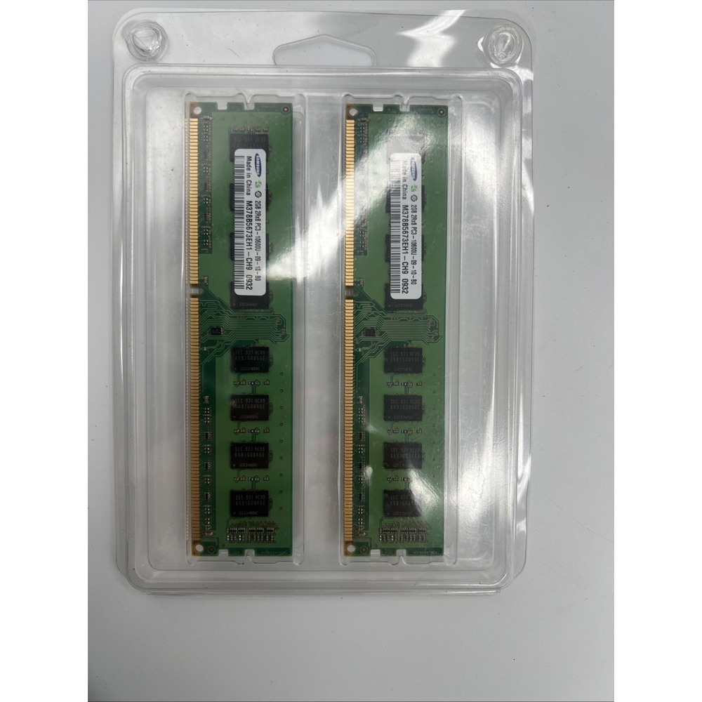 Samsung 4GB (2X2GB)‎ 2Rx8 PC3-10600U Memory M378B5673EH1-CH9 DDR3